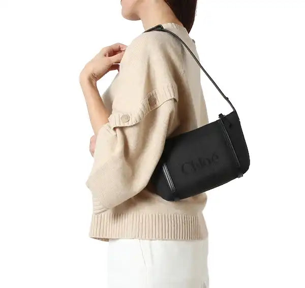 Chloé Women's Carry Shoulder Bag in Canvas Black