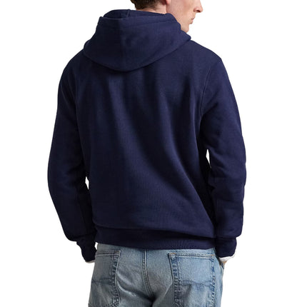 Polo Ralph Lauren Men's Polo Bear Fleece Hoodie Cruise Navy Denim Bear