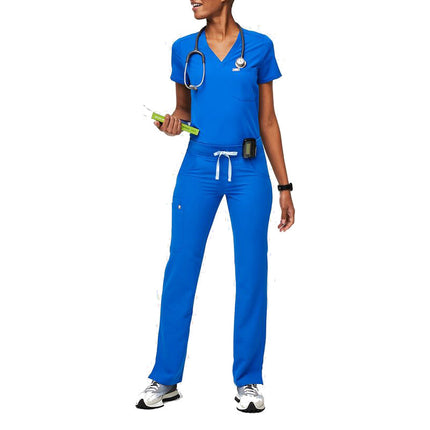 FIGS Women's Kade Cargo Scrub Pants Royal Blue