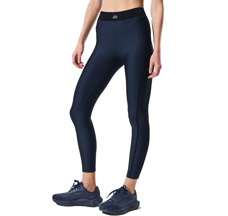 alo Women's Airlift High-Waist 7/8 Line Up Legging Navy