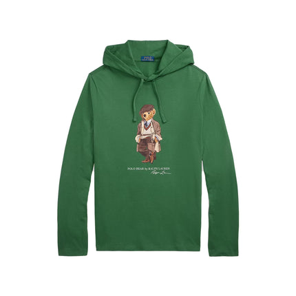 Polo Ralph Lauren Men's Polo Bear Jersey Hooded T-Shirt Washed Forest
