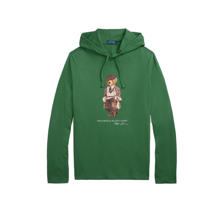 Polo Ralph Lauren Men's Polo Bear Jersey Hooded T-Shirt Washed Forest