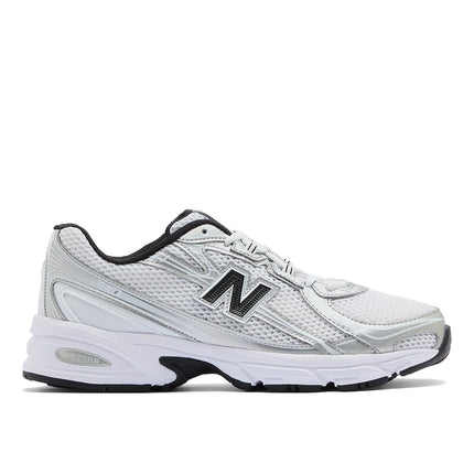 New Balance 740 White with Metallic Silver and Black U740NW2