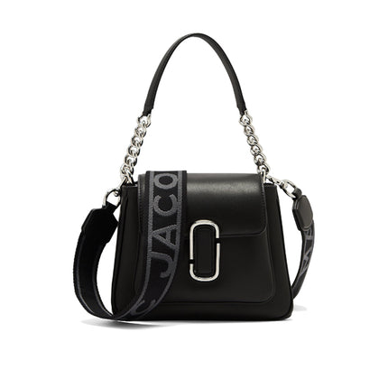 Marc Jacobs Women's The Leather J Marc Chain Mini Satchel Black/Silver