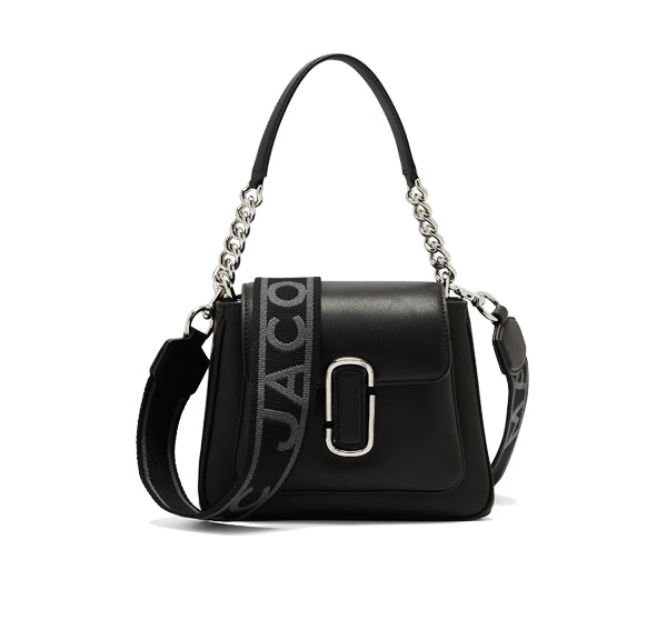 Marc Jacobs Women's The Leather J Marc Chain Mini Satchel Black/Silver