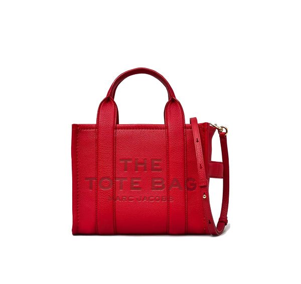 Marc Jacobs Women's The Leather Small Tote Bag True Red