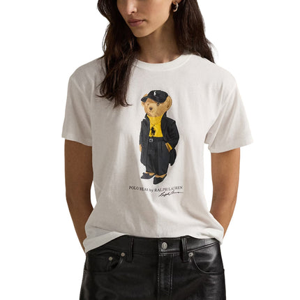 Polo Ralph Lauren Women's Polo Bear Cotton Jersey Tee White