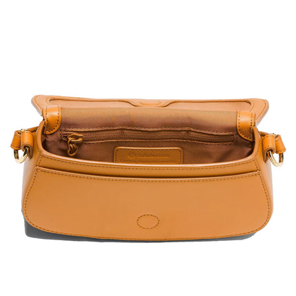 lululemon Unisex Leather Alternative Mini Bag 1.2L Chestnut Brown/Gold