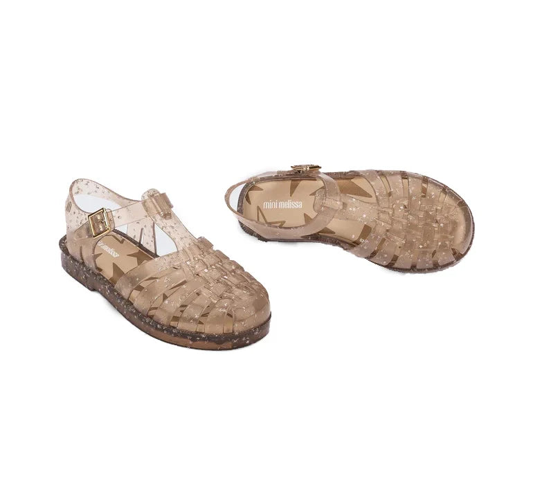 Mini Melissa Kids Possession Sandal  Starry Beige