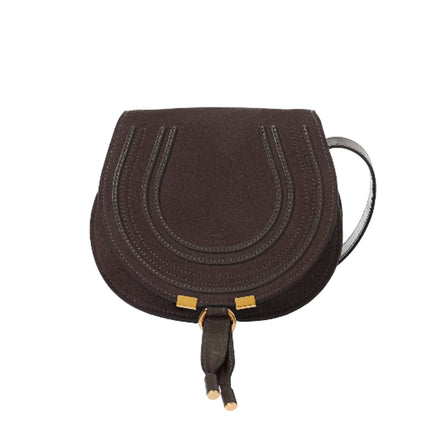 CHLOÉ Women's Small Marcie Saddle Bag Kohl Brown