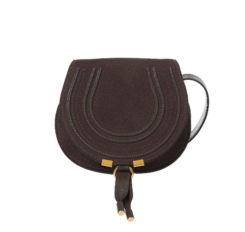 CHLOÉ Women's Small Marcie Saddle Bag Kohl Brown