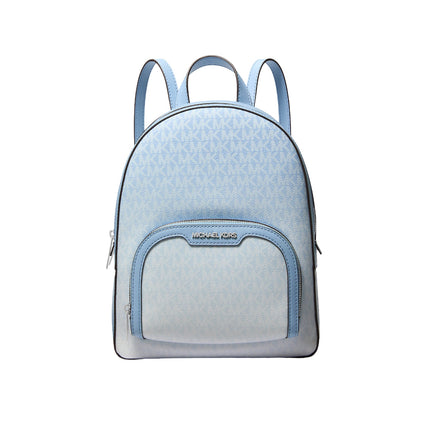 Michael Kors Women's Jaycee Medium Ombré Signature Logo Backpack Light Sky