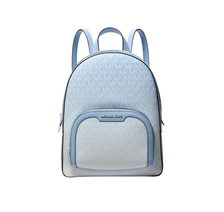 Michael Kors Women's Jaycee Medium Ombré Signature Logo Backpack Light Sky