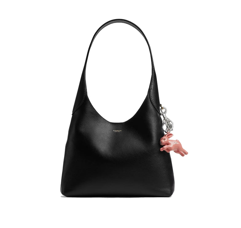 Coach Women's Bunny Bag Charm Silver/Pink