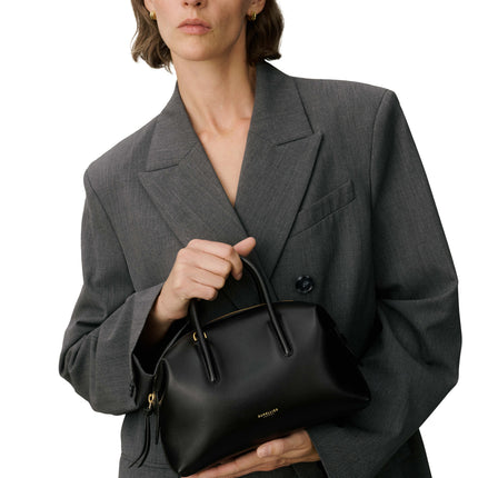 DeMellier London Women's The Small Stockholm Black Fine Grain