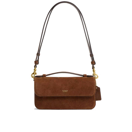 Coach Women's Elora Top Handle Crossbody Bag Brass/Warm Brown