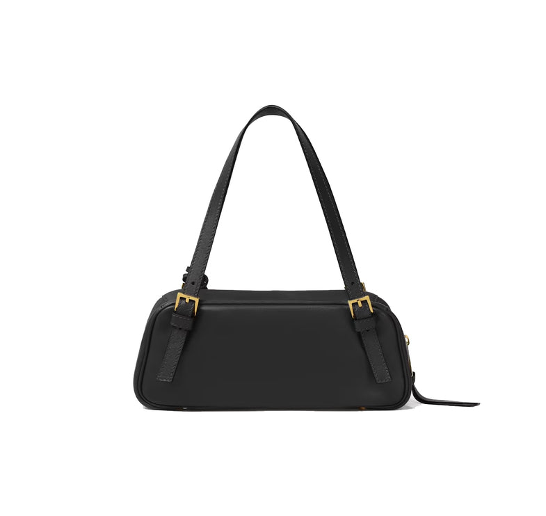 Versace Women's Versace Tag Nappa Medium Bowling Bag Black