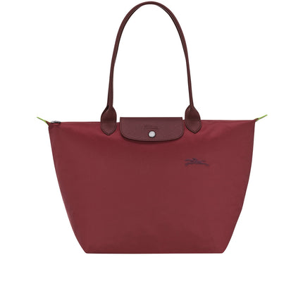 Longchamp Women's Le Pliage Green L Tote Bag Pomegranate