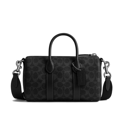 Coach Unisex Compass Bag 25 In Signature Canvas Black