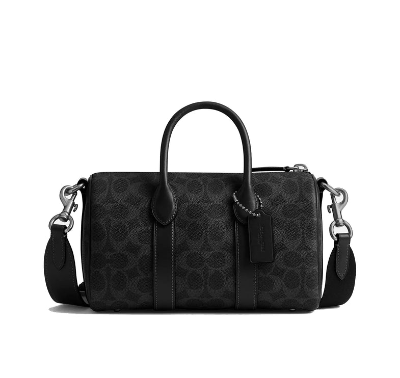 Coach Unisex Compass Bag 25 In Signature Canvas Black