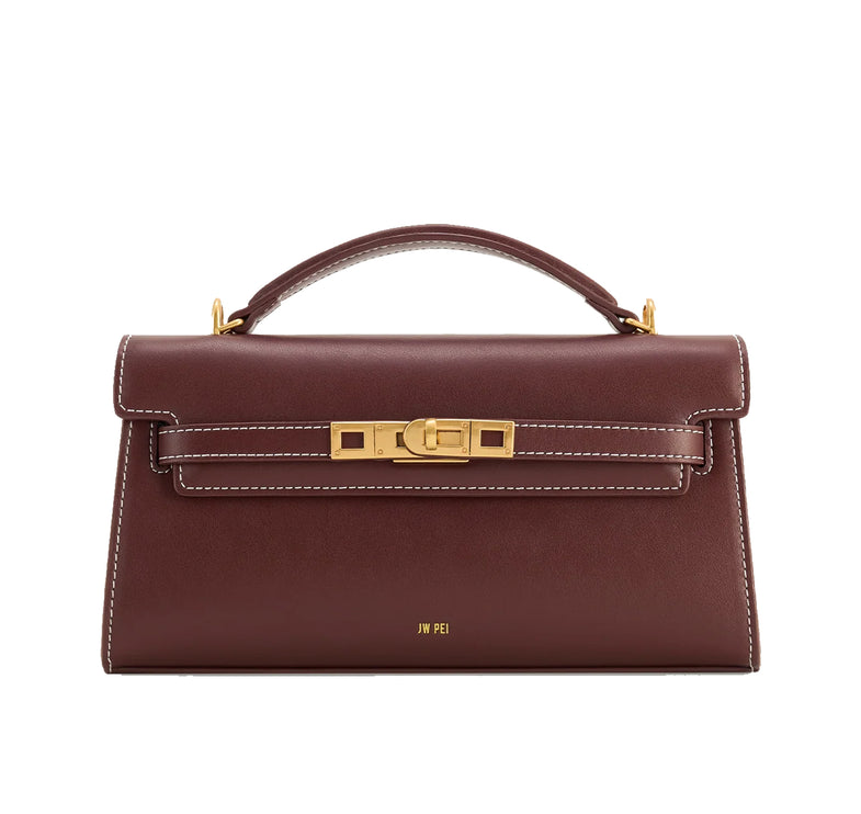 JW PEI Women's Noor Top Handle Bag Reddish Brown