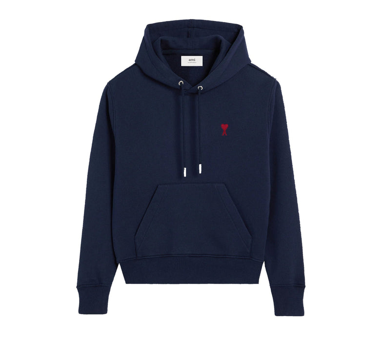 AMI Alexandre Mattiussi Unisex Ami de Coeur Hoodie Night Blue