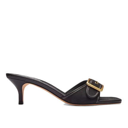Coach Women's Margot Sandal In Signature Jacquard Black