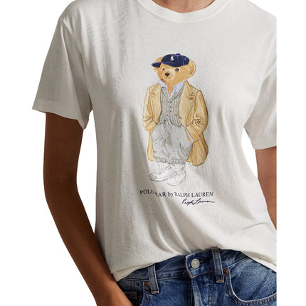 Polo Ralph Lauren Women's Polo Bear Cotton Jersey Tee Nevis