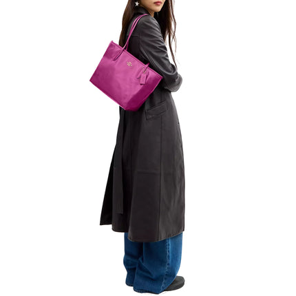 Coach Women's Medium City Tote Bag Gold/Magenta