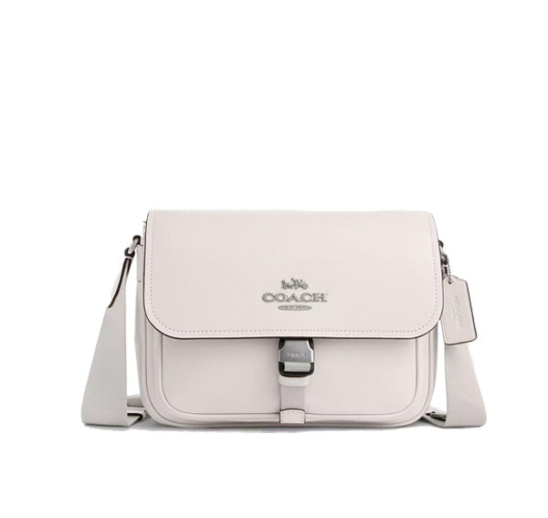 Coach Women's Pace Messenger Bag Silver/Chalk