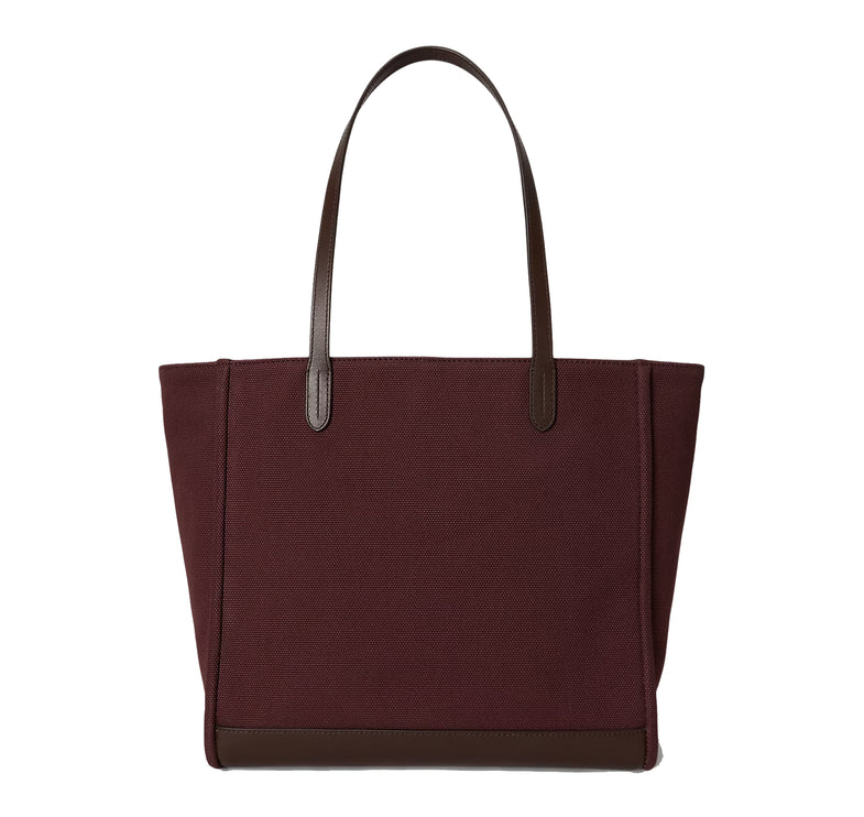 Polo Ralph Lauren Women's Dog-Embroidered Large Cameryn Tote Bag Dark Garnet/Brown