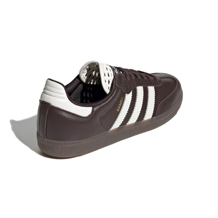 Adidas Women's Samba OG Shoes Aurora Coffee/Off White/Gold Metallic IH3982