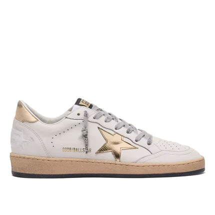 Golden Goose Women's Ball Star Sneakers White Gold Star