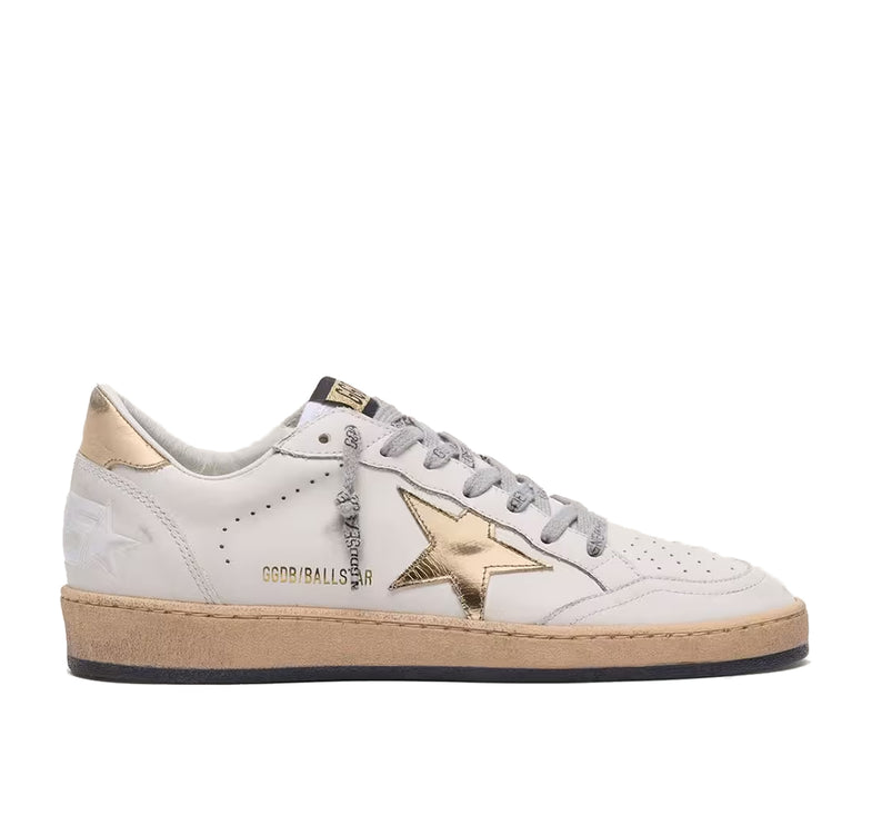 Golden Goose Women's Ball Star Sneakers White Gold Star