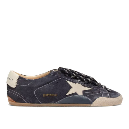 Golden Goose Women's True Star in Dark Blue Suede with White Nappa Leather Star
