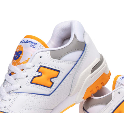 New Balance 550 White/Vibrant Orange/Purple BB550WTO - Hemen Kargoda