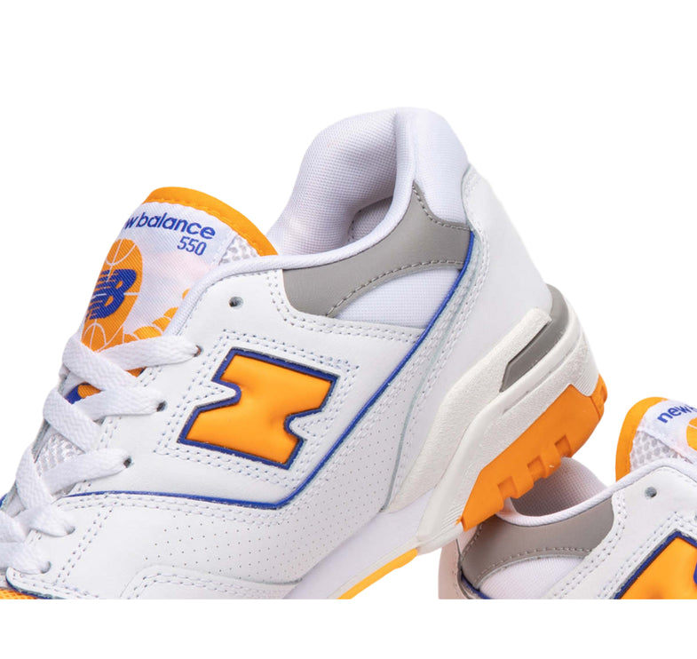 New Balance 550 White/Vibrant Orange/Purple BB550WTO - Hemen Kargoda