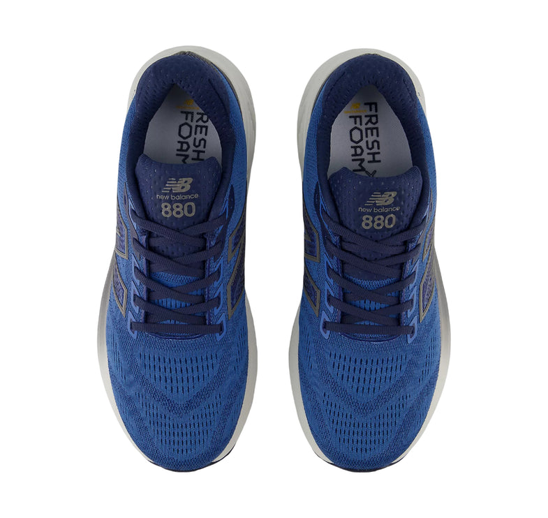 New Balance Men's Fresh Foam X 880v15 Sea Stone with NB Navy and Marmalade M880I15