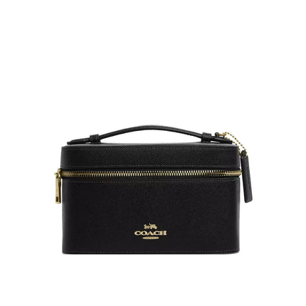 Coach Women's Cosmetic Case Gold/Black