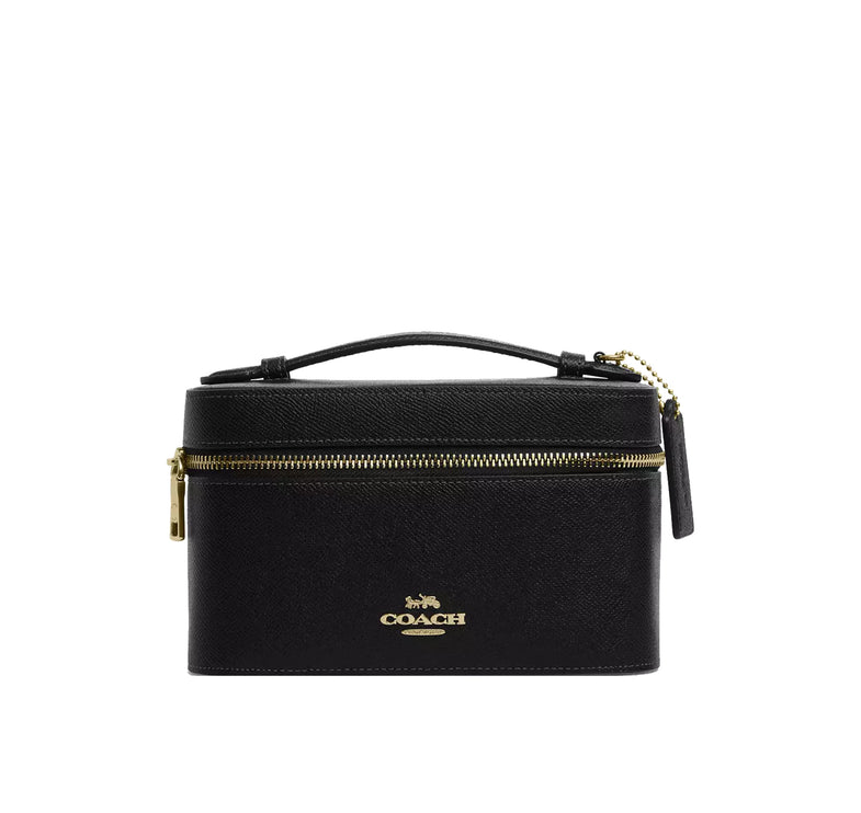 Coach Women's Cosmetic Case Gold/Black