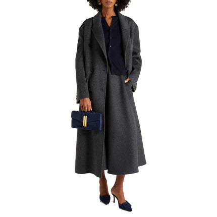 DeMellier London Women's The Vancouver Clutch Navy Suede