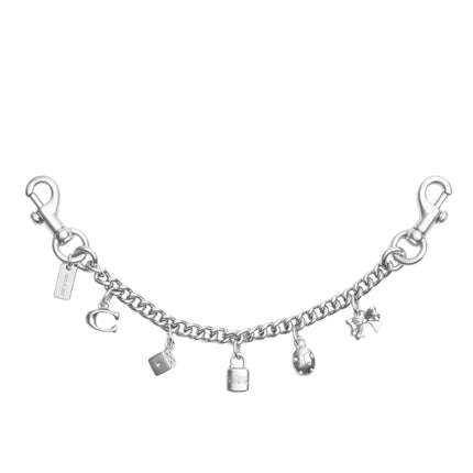 Coach Women's Silver Swagger Chain With Charms Silver/Silver