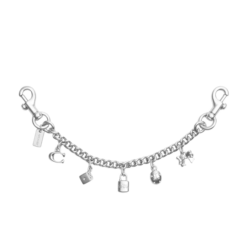 Coach Women's Silver Swagger Chain With Charms Silver/Silver