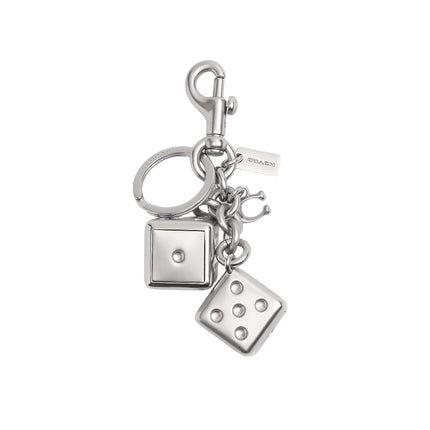 Coach Women's Dice Bag Charm Silver/Silver