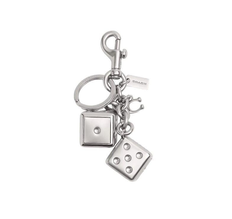 Coach Women's Dice Bag Charm Silver/Silver