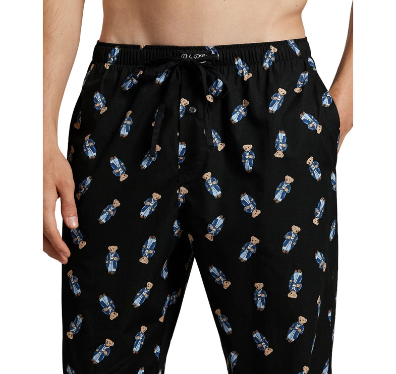 Polo Ralph Lauren Men's Polo Bear Cotton Sleep Set White/Black
