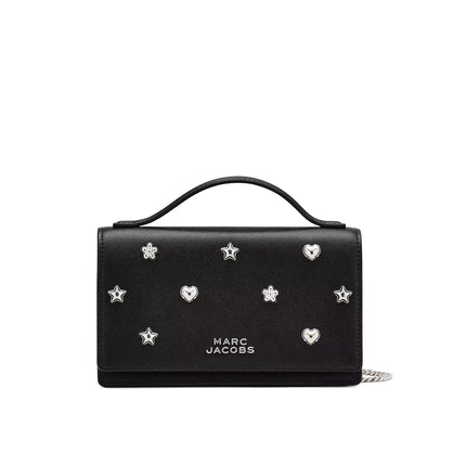 Marc Jacobs Women's The Mini Icon Stud Glam Mirror Mini Bag Black
