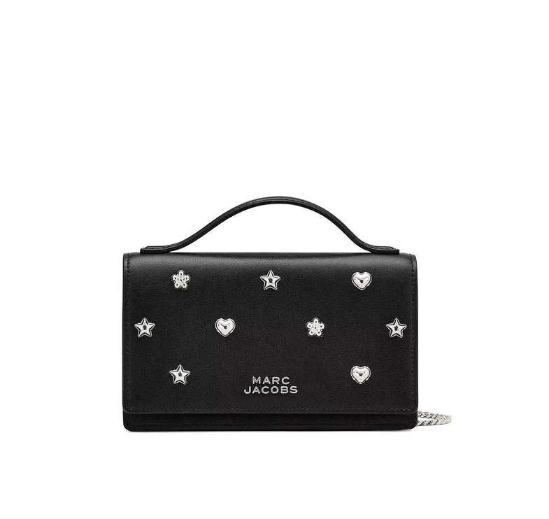 Marc Jacobs Women's The Mini Icon Stud Glam Mirror Mini Bag Black
