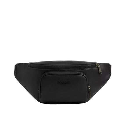 Coach Unisex Racer Small Belt Bag Gunmetal/Black