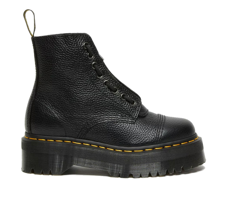 Dr. Martens Unisex Sinclair Millet Nappa Leather Platform Boots Black